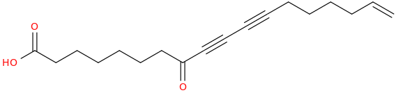 17 octadecene 9,11 diynoic acid, 8 oxo 